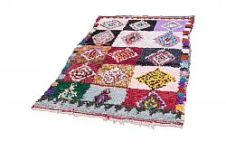 Marokkansk berber tæppe Boucherouite 205 x 120 cm