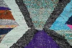 Marokkansk berber tæppe Boucherouite 135 x 235 cm