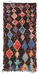 Marokkansk berber tæppe Boucherouite 260 x 125 cm