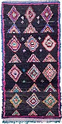 Marokkansk berber tæppe Boucherouite 245 x 115 cm