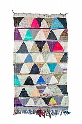 Marokkansk berber tæppe Boucherouite 125 x 230 cm
