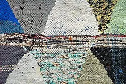 Marokkansk berber tæppe Boucherouite 125 x 230 cm