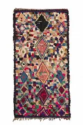Marokkansk berber tæppe Boucherouite 290 x 145 cm