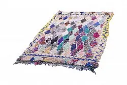 Marokkansk berber tæppe Boucherouite 225 x 135 cm