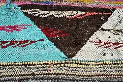 Marokkansk berber tæppe Boucherouite 135 x 235 cm