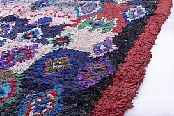 Marokkansk berber tæppe Boucherouite 190 x 160 cm