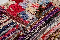 Marokkansk berber tæppe Boucherouite 380 x 105 cm