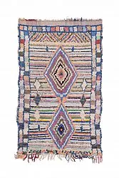 Marokkansk berber tæppe Boucherouite 225 x 140 cm