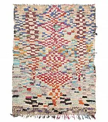 Marokkansk berber tæppe Boucherouite 205 x 145 cm