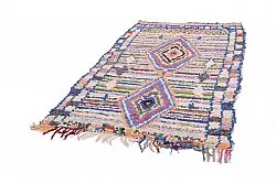 Marokkansk berber tæppe Boucherouite 225 x 140 cm