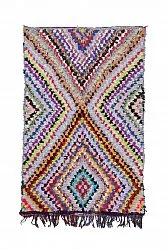 Marokkansk berber tæppe Boucherouite 225 x 140 cm