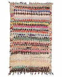 Marokkansk berber tæppe Boucherouite 255 x 145 cm