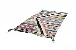 Marokkansk berber tæppe Boucherouite 135 x 240 cm