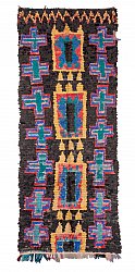 Marokkansk berber tæppe Boucherouite 310 x 115 cm