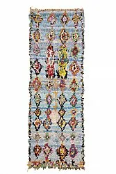 Marokkansk berber tæppe Boucherouite 290 x 95 cm