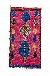 Marokkansk berber tæppe Boucherouite 220 x 115 cm