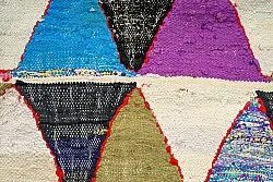 Marokkansk berber tæppe Boucherouite 135 x 275 cm