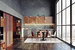 Wilton-tæppe - Nemea (hvid/lyserød/guld)