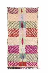 Marokkansk berber tæppe Boucherouite 205 x 100 cm