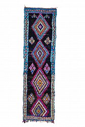 Marokkansk berber tæppe Boucherouite 385 x 105 cm