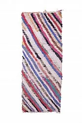 Marokkansk berber tæppe Boucherouite 250 x 100 cm