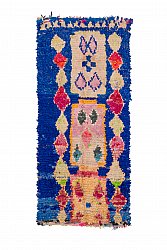 Marokkansk berber tæppe Boucherouite 235 x 100 cm