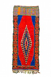 Marokkansk berber tæppe Boucherouite 95 x 235 cm