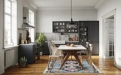 Wilton-tæppe - Mazzarino (blå/multi)