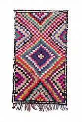 Marokkansk berber tæppe Boucherouite 225 x 125 cm