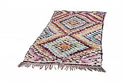 Marokkansk berber tæppe Boucherouite 215 x 120 cm