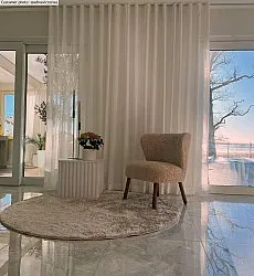 Runde tæpper - Cosy (beige)