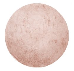 Tapis rond - Aranga Super Soft Fur (rose)