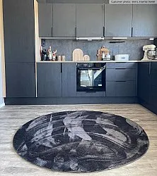 Runde tæpper - Aranga Super Soft Fur (antracit)