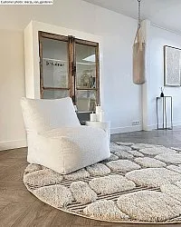 Runde tæpper - Fondi (grå)