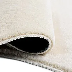 Asymmetrisk Bølget Ryatæppe - Aranga Super Soft Fur (beige)
