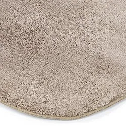 Asymmetrisk Bølget Ryatæppe - Aranga Super Soft Fur (brun)