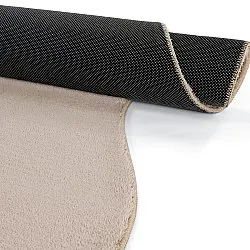 Asymmetrisk Bølget Ryatæppe - Aranga Super Soft Fur (brun)