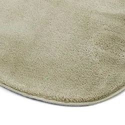 Asymmetrisk Bølget Ryatæppe - Aranga Super Soft Fur (lysegrøn)