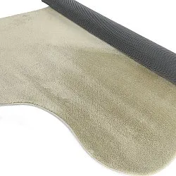 Asymmetrisk Bølget Ryatæppe - Aranga Super Soft Fur (lysegrøn)