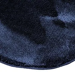 Asymmetrisk Bølget Ryatæppe - Aranga Super Soft Fur (mørkeblå)
