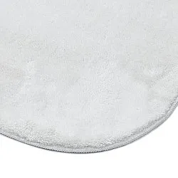 Asymmetrisk Bølget Ryatæppe - Aranga Super Soft Fur (hvid)