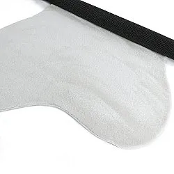 Asymmetrisk Bølget Ryatæppe - Aranga Super Soft Fur (hvid)