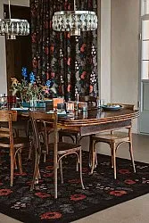 Wilton-tæppe - Poppy (sort)