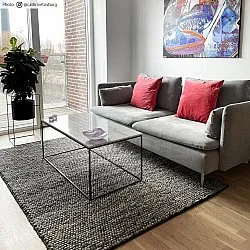 Uldtæppe - Avafors Wool Bubble (grå)