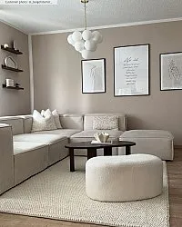 Uldtæppe - Avafors Wool Bubble (beige)