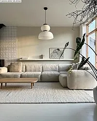 Uldtæppe - Avafors Wool Bubble (beige)