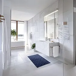 Badeværelsesmåtte - Bellona (blå)