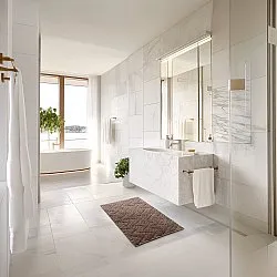 Badeværelsesmåtte - Bellona (brun)