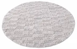 Rund badeværelsesmåtte - Bevin (lysegrå)