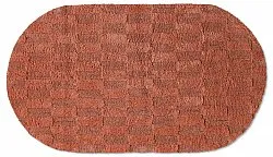 Oval badeværelsesmåtte - Bevin (terracotta)